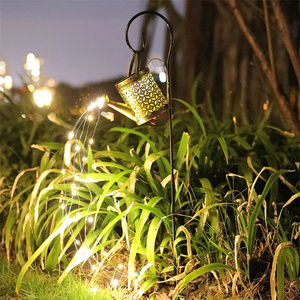 Garden Star LED Solar Hanging Kettle Light Cascada <span class=keywords><strong>de</strong></span> hoja <span class=keywords><strong>de</strong></span> agua impermeable para exteriores con luz LED - Product Image 2
