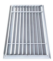 Difusor de Aire Cuadrado de Aleación de Aluminio de Alta Calidad con Diseño Moderno para Ventilación de Sótanos y Almacenes en Mal Clima