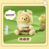 Figurines d'ours mignons en PVC authentiques Pooh-Series Naughty Party Plush Mystery Boxes Blind Box Pendant