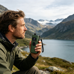 Radio bidirectionnelle, radio portable à manivelle d'urgence, FM avec lampe <span class=keywords><strong>de</strong></span> poche, alarme SOS, essentiel pour les voyages - Product Image 3