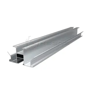 Wholesale Waterproof galvanized solar pv racking mounting rail for carport flat roof BIPV Roof