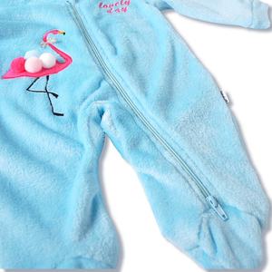 Ropa de Invierno de Manga Larga para Recién Nacidos, <span class=keywords><strong>Pijama</strong></span> de <span class=keywords><strong>Terciopelo</strong></span> de Bambú, Mameluco con <span class=keywords><strong>Cremallera</strong></span> y Pies - Product Image 6