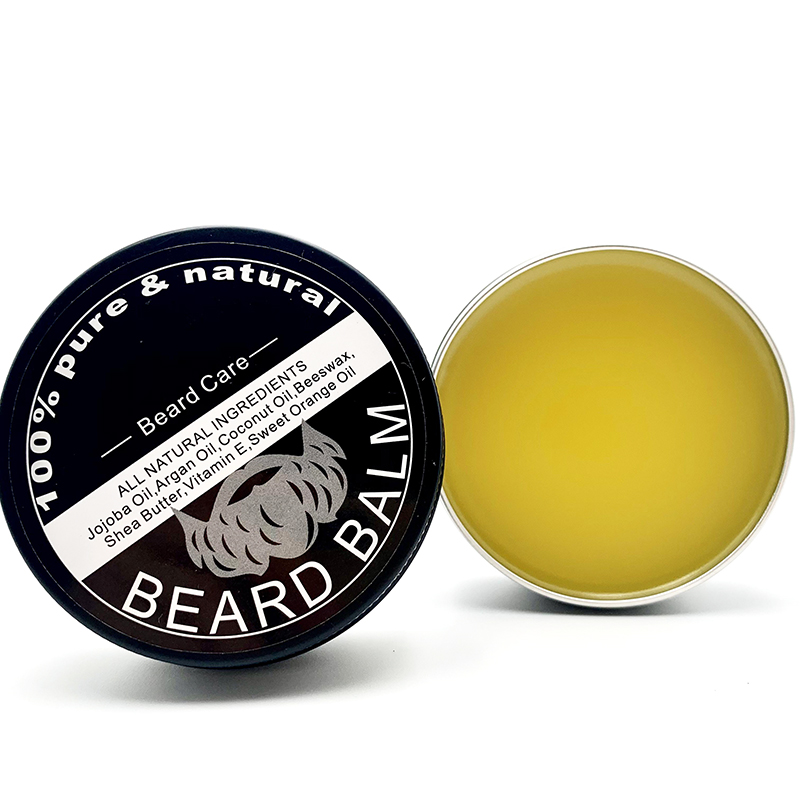 wholesale oem black wax beard balm cream men beard care growth oil products beard balm private label