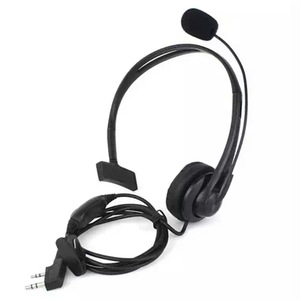 Casque d'écoute pour talkie-walkie, écouteur unique, câble de 130 cm, anti-poussière, pour utilisation en diffusion - Product Image 1