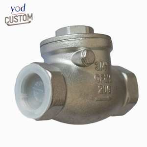 Yod Maßgefertigte Präzisions-CNC-Bearbeitungsteile Schwenkbares SS-Messing-Rückschlagventil 1/4 bis <span class=keywords><strong>2</strong></span> Zoll NPT G 150 PSI Wasser Manuelle HVAC-Pumpe - Product Image 1