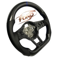 Volant en fibre de carbone personnalisable adapté aux VW Golf MK5/MK6/MK7, Passat, CC, GTI, Bora et Sagitar.