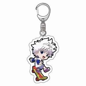 Portachiavi Anime <span class=keywords><strong>HUNTER</strong></span> X <span class=keywords><strong>HUNTER</strong></span>, <span class=keywords><strong>Killua</strong></span> Zoldyck Kurapika, Cosplay in Acrilico Bifacciale, Ciondolo Portachiavi, Accessori per Cosplay - Product Image 4