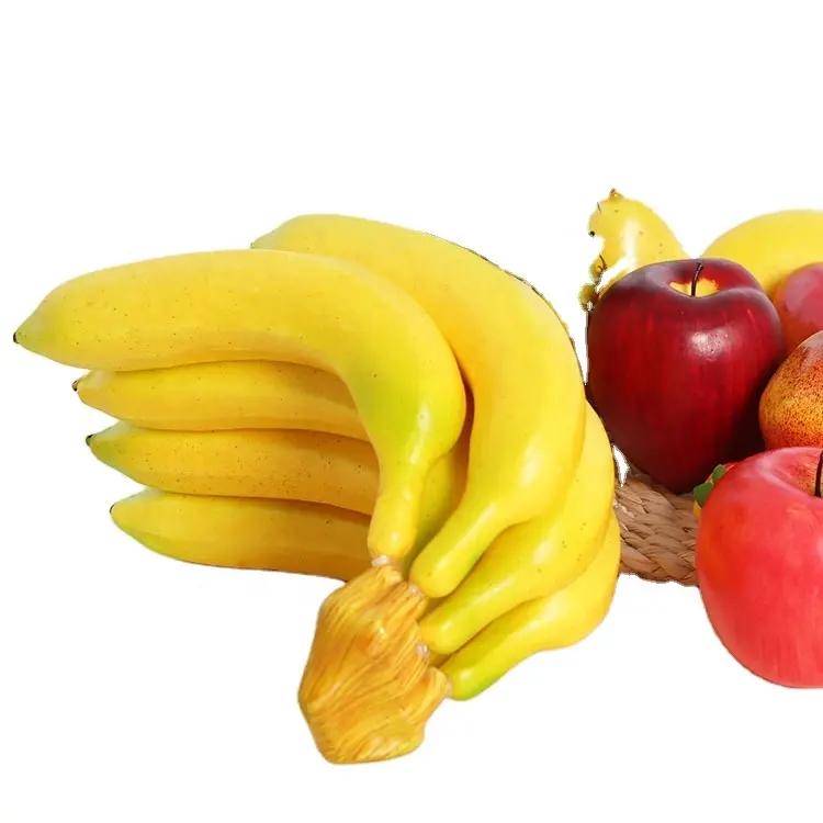 Vendita calda YIWU giocattoli economici realistici frutti artificiali imitazione Banana frutta per la casa decorativa