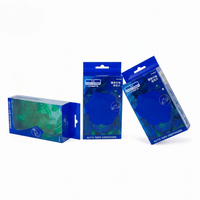 Nouveauté : Boîte d'emballage personnalisée en plastique transparent, petite, en PVC, PET, APET, PETG, PP, avec crochet