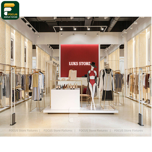 ราวแขวนเสื้อผ้าสีดำด้านสำหรับร้านค้าปลีก - Product Image 3