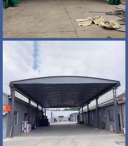 Heavy-duty có thể thu vào đẩy-kéo di động gấp tán đơn giản <span class=keywords><strong>container</strong></span> nơi trú ẩn cho thị trường ngoài trời nhà để xe carports nhà để xe - Product Image 6