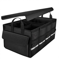 Boîte de rangement pour voiture, organisateur de coffre pliable, bac à débris avec tissu Oxford pour véhicule