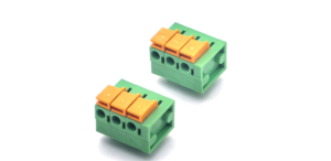 Borniers à ressort pour circuits imprimés, pas de 5,08 mm, droits, verts, mâles, 2*3P - Product Image 3
