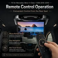 Écran de plafond 15,6'' avec télécommande pour Mercedes Benz V260 V260L Classe V, lecteur vidéo multimédia Android, miroir