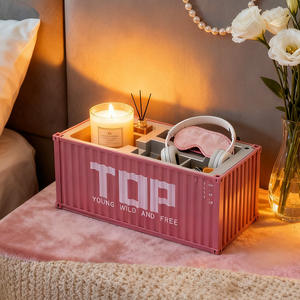 Porte-stylo <span class=keywords><strong>de</strong></span> <span class=keywords><strong>bureau</strong></span> en résine en forme <span class=keywords><strong>de</strong></span> conteneur, style Art Déco, créatif et élégant, nouveauté très vendue en usine - Product Image 2