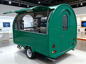 รถเข็นขายอาหารเคลื่อนที่220V รถพ่วงขายไอศกรีมแบบพกพา - Product Image 3