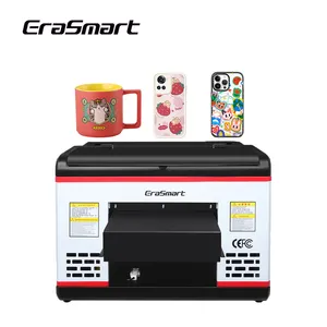 Erasmart Impresoras Inkt Jet Flat Bed Id-kaart Printer Mok Pen Drukmachine