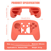 Étui en silicone Switch2 Pro pour manette Nintendo Switch 2 Pro, protection améliorée, coque en caoutchouc pour NS2 Pro, étui de protection