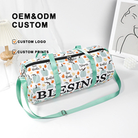 Tas punggung tahan air motif kustom, tas olahraga, tas Tote Gym, tas perjalanan Halloween ringan untuk pria & akhir pekan