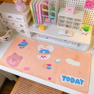 <span class=keywords><strong>Tapis</strong></span> <span class=keywords><strong>de</strong></span> <span class=keywords><strong>souris</strong></span> étanche avec cœur pour fille, natte <span class=keywords><strong>de</strong></span> salle à manger, dortoir, étudiant, lapin, mignon - Product Image 6