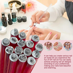 Set de 15 Piezas para Decoración de Uñas, Pluma Estampadora, Herramientas para Pintar con Puntos, Diseño Simple, Kit de Manicura DIY - Product Image 3
