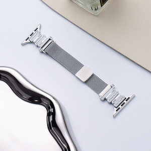 <span class=keywords><strong>Bracelet</strong></span> de montre intelligent de luxe en acier inoxydable <span class=keywords><strong>milanais</strong></span> pour femmes et hommes, compatible avec les montres de 40 mm, 41 mm, 44 mm, 45 mm – Idéal pour le dropshipping - Product Image 6