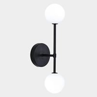 Senya-pro Applique Murale LED Postmoderne Minimaliste Style Nordique Mid-Century en Fer avec Abat-jour en Verre Blanc, Intensité Variable et Télécommande