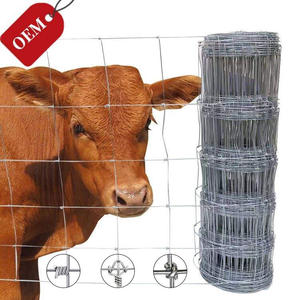 Galvanized Welded <b>Mesh</b> Farm Fence for Cattle Sheep Horse Pasture-Customizable Spacing & <b>Wire</b> Gauge - Product Image 1