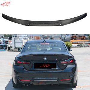 F32สปอยเลอร์ท้ายรถคาร์บอนไฟเบอร์แท้สไตล์ M4สำหรับ BMW 4ชุด F32 F36 F33 428i 435i ปีกท้าย2013-19 - Product Image 2