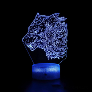 Lampu Led nirkabel dekorasi malam, lampu dekorasi 3D, lampu meja, lampu kamar tidur akrilik indah, hadiah dekorasi LED warna-warni - Product Image 4