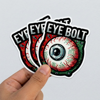 Individuelle Dunkle Gothic-Aufkleber, Retro-Horror-Graffiti, Wasserfeste Vinyl-Sticker für Gepäck, Tagebücher, Laptops und Handys
