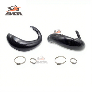 SNOR <span class=keywords><strong>2</strong></span> <span class=keywords><strong>temps</strong></span> Dirt Bike pièces en Fiber de carbone CE03 couvercle d'échappement Protection pour Hengjian Z300 pour tuyau d'échappement <span class=keywords><strong>Ktm</strong></span> - Product Image 6