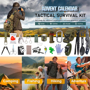 JELOCAMP Calendrier de l'Avent 24 Jours : Kit d'Outils de Survie et de Préparation pour Hommes, Boîte Mystère de Fournitures de <span class=keywords><strong>Camping</strong></span> en Plein Air, Cadeau Kit de Survie - Product Image 3