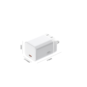 شاحن OEM 65W GaN من المصنع يدعم USB C & USB 2C1A 2C شاحن جداري سريع للكمبيوتر المحمول والهواتف الذكية - Product Image 6