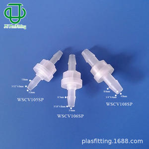 Vanne de retenue à ressort en plastique PP de qualité alimentaire Jiyou WSCV105 106 108SP, structure à double lobe, type rapide, pour acides et bases faibles - Product Image 5