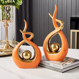 Modern Creative Ceramic <strong>Ornaments</strong> <strong>for</strong> <strong>Living</strong> <strong>Room</strong> Eco-Friendly Desktop Statues Office Decoration Wholesale Customized Home Decor - Product Image 6