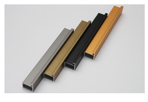 Vente en gros de portes vitrées battantes modernes de luxe léger pour armoire, profilés en alliage d'aluminium, accessoires de cadre de porte, profilés de fenêtre noirs - Product Image 5