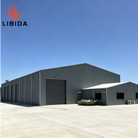 Edificio de Fábrica con Estructura de Acero Ligero, Nave Industrial Prefabricada de Metal para Almacenamiento de Alimentos, Resistente al Viento y la Nieve