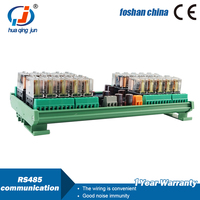 Huaqingjun Module de relais RS485 20 canaux Télécommande 24VDC Modbus RTU DO Modules pour l'automatisation des serres