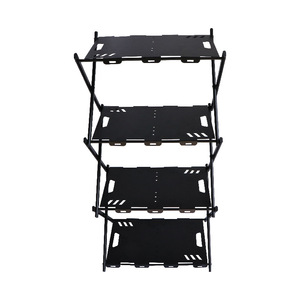 Outdoor Camping Folding Storage Rack Metal Multi Tier <b>Portable</b> Tactical <b>Table</b> for Outdoor Use - Product Image 1