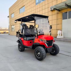 Carrito de Golf Eléctrico Azul para 8 Pasajeros, Motor de 5kw, Acero, 6 Plazas, con Certificado EEC, Homologado para Circular por la Calle - Product Image 1