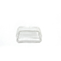 Boîte de rangement pour aliments en plastique PET transparent jetable avec charnière pour collations, emballages alimentaires, Chuanhe HB7028, épaisseur 0,4 mm