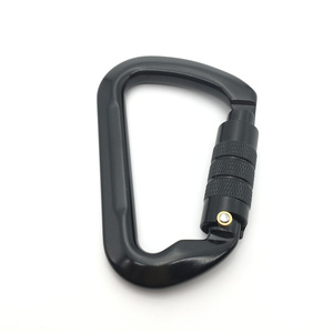 30kn aluminium screwgate twist locking climbing carabiner