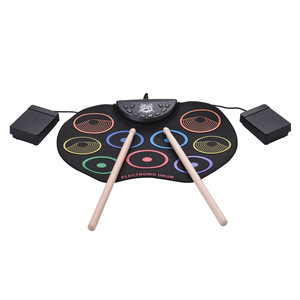 Venta Caliente Instrumentos <span class=keywords><strong>de</strong></span> Percusión Portátiles Enrollable <span class=keywords><strong>de</strong></span> 7 Piezas Juego <span class=keywords><strong>de</strong></span> <span class=keywords><strong>Batería</strong></span> <span class=keywords><strong>Electrónica</strong></span> Usada Pad <span class=keywords><strong>de</strong></span> <span class=keywords><strong>Batería</strong></span> <span class=keywords><strong>Electrónica</strong></span> Tambor Enrollable - Product Image 2