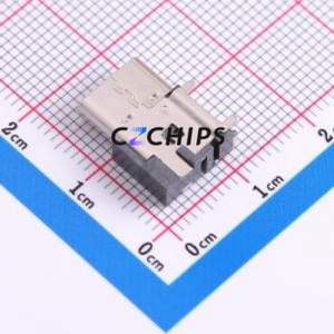 HX TYPE-C 16P-C SMT USB Connector SMD Connector ( Connector Type: Type-C )( Gender: Female )( Mounting Type: Side Mount ) - Product Image 2