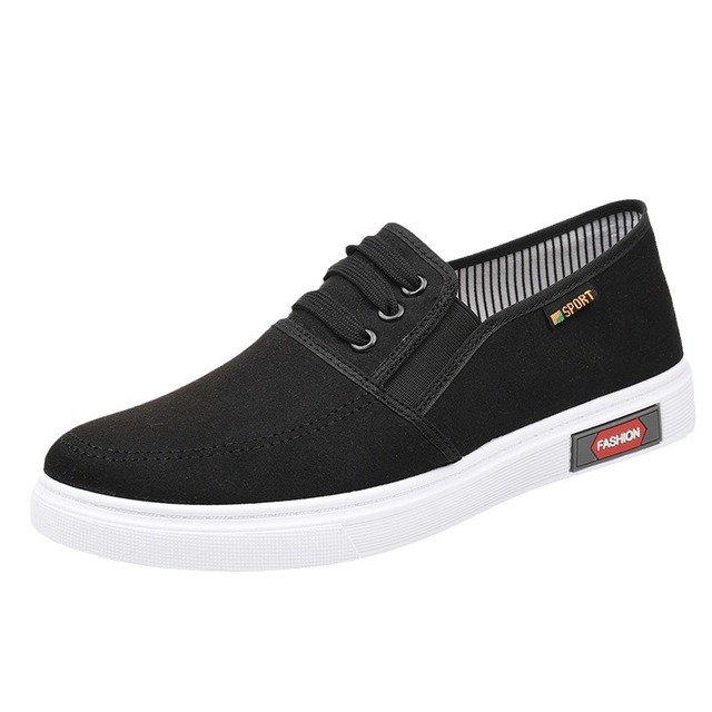 2024 Low Top Men's Casual Canvas Shoes High Quality Canvas Mesh Breathable Casual One Step Shoes for Men