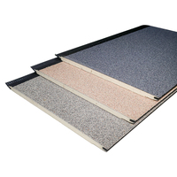 Panneaux muraux sandwich de haute qualité en métal revêtu de pierre PU, prix d'usine Chine, avec isolation pour murs extérieurs