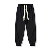 Poche Cargo pour homme, pantalon de Jogging noir à jambes droites