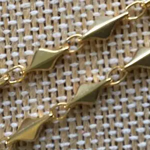 Blei Nickel Cadmium frei 14 Karat vergoldete Messing kette für die Herstellung von Halsketten