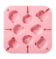 Vente flash : Moule à chocolat en silicone, moules à gâteau en silicone, moule à chocolat en forme d'animal en silicone
